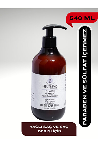 No:3 Black Garlic Serisi Dengeleyeci ve Arındırıcı Saç Bakım Kremi 540 ML