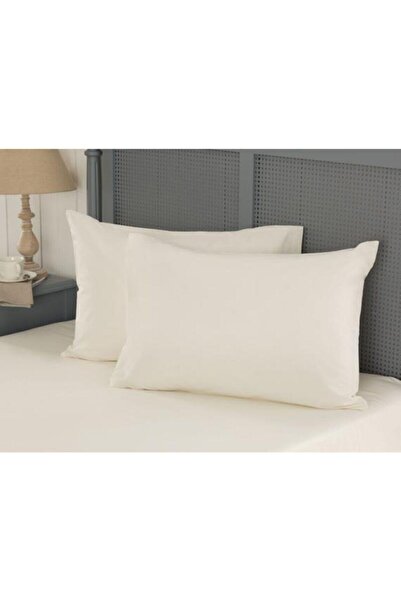 Zarif Home Plain Cotton 2 Pillowcases with Cover - 50/70 Cm