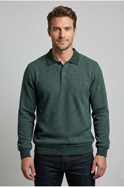 APT PRESTIGE سترة رجالية كلاسيكية بياقة وجيب من قماش الكريب