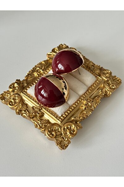 Charmist 14K Çelik Üzeri Altın Kaplama Mineli Mng Küpe