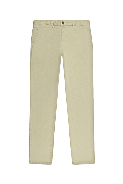 Abdullah Kiğılı 6 بنطلون قماش قياسي بقصة عادية قماش قابل للتمدد / بنطلون تشينو