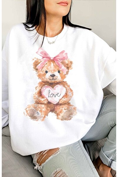 Jose Clothing Hanorac imprimat cu mânecă lungă, cu croială supradimensionată ...