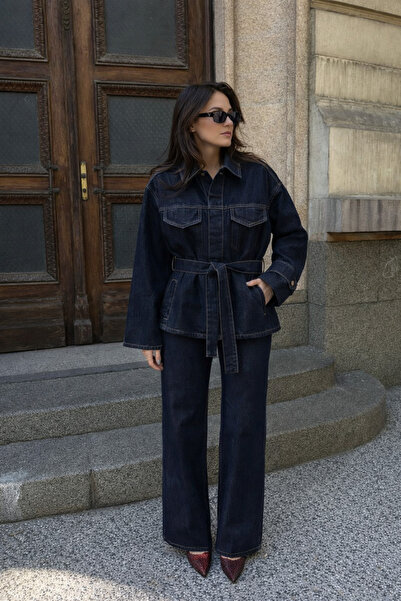 Perryes Dámská bunda a kalhoty oversize z džínoviny