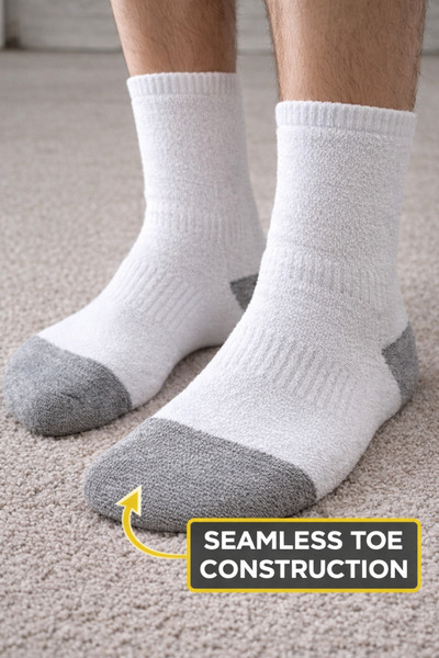 Cool 3-عبوات من جوارب رجالية من خياطة مخفية قطعة منشفة ذات أربعة أصابع