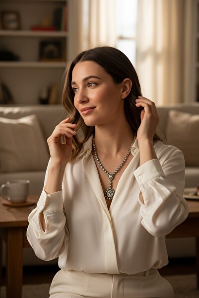 FAYRA ACCESSORIES Su Damlası Gerdanlık Kolye