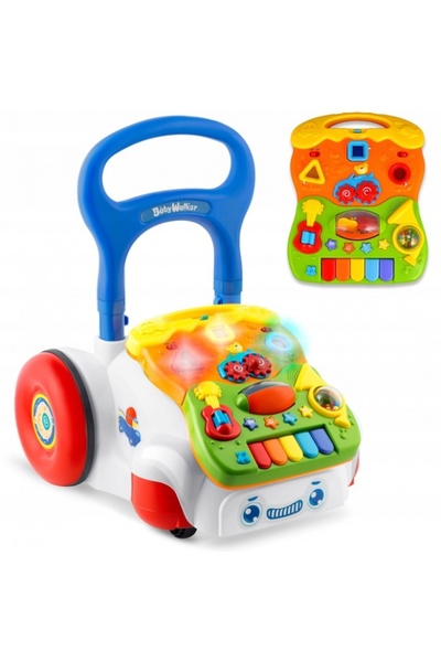 Ricokids Premergător 2 în 1 cu diverse activități și muzică RK-744 Alb