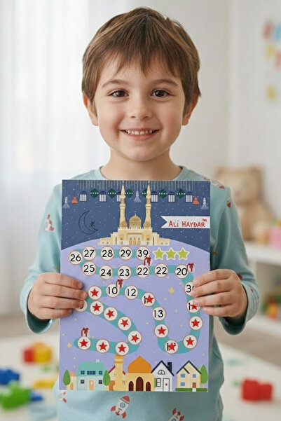 Kt Grup جدول الصيام للأطفال - جدول صيام رمضان - ملصق رمضان