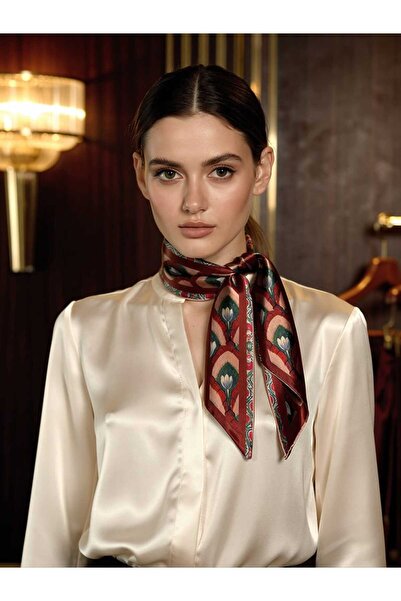 bahia butik aksesuar Φουλάρι 70x70 100% βισκόζη με πολύχρωμο σχέδιο λουλουδιώ...