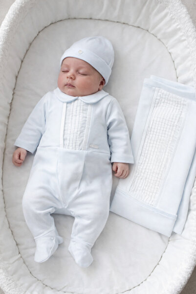 Mert Baby طقم خروج من المستشفى من جيمس مكون من 3 قطع، مصنوع من القطن بنسبة 10...