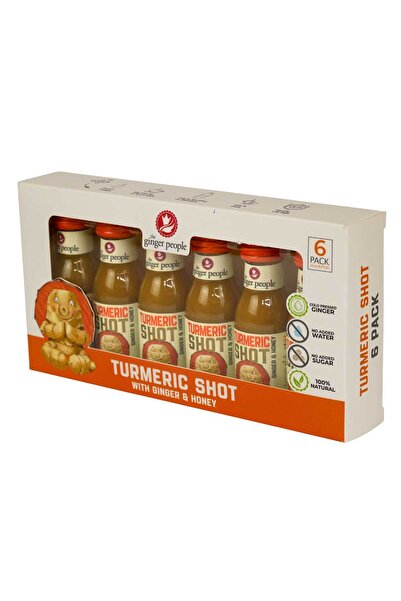 The Ginger People جرعة كركم فاخرة - عبوة من ٦ قطع | ٣٠ مل لكل عبوة | كركم طبي...