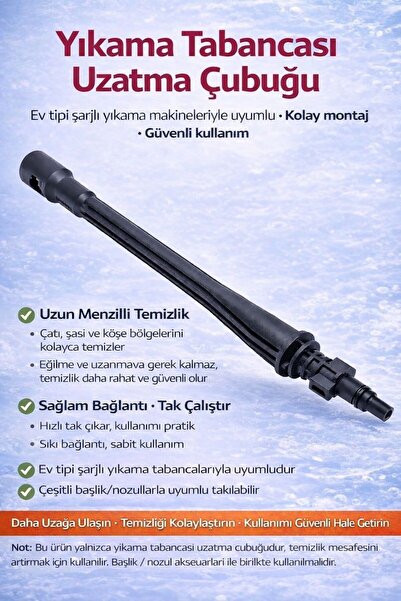 okaoda Lityum pil araba yıkama tabancası özel nozul uzatma çubuğu