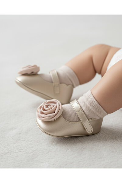 MAYORAL حذاء ماري جين باليرينا مزين بالزهور للفتيات حديثي الولادة L26K9969-ذه...