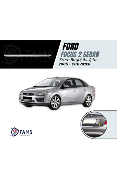 FAMS OTO AKSESUAR F, Focus 2 Krom Bagaj Alt Çıtası 2005-2011 Arası P,çelik Se...