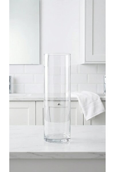 Paşa Cam Delizli El Imalati En Büyük- El Işciliği Silindir Vazo 2 Mm Cam Kalı...