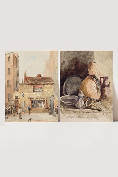 HOME DEKORİSTA Vintage Poster, Galeri Duvarı, Sanatsal Baskı, Mutfak poster t...