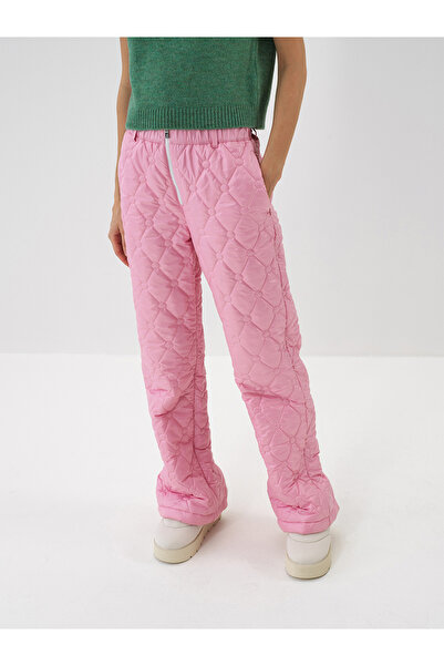 Xint Kadın Pembe Fermuar Detaylı Pantolon