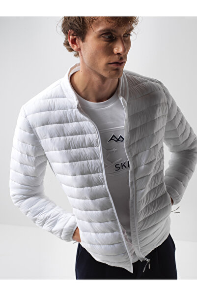 Xint Erkek Beyaz Formunu Koruyan Regular Fit Mont