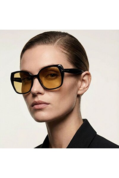 Tom Ford Sunglasses Women Tf1223 Plum 01E 58-19, Acetate, Black Frame, Orange...