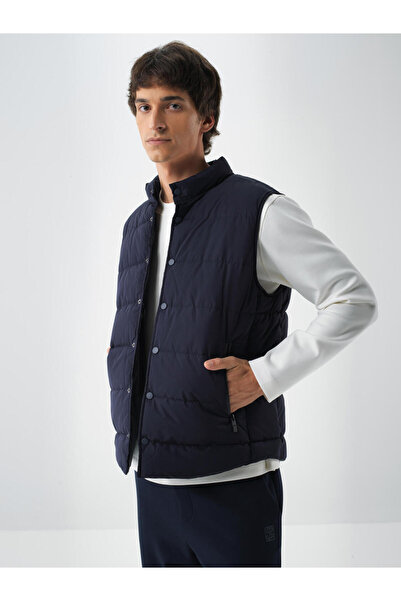 Xint Erkek Lacivert Düz Şişme Yelek