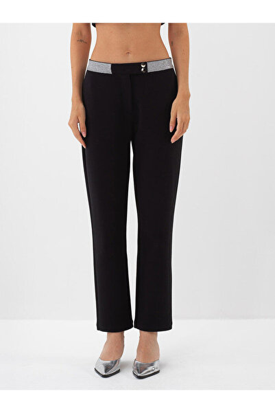 Xint Kadın Siyah Pamuklu Oversize Sweatpant