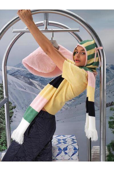 Xint Kadın Sarı Yumuşak Dokulu Regular Fit Bere