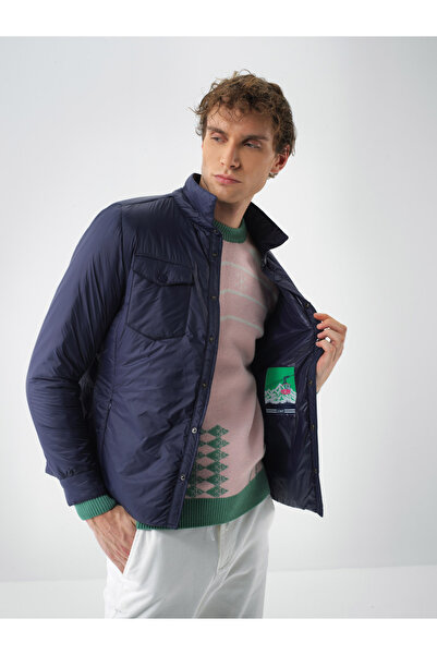 Xint Erkek Lacivert Formunu Koruyan Regular Fit Mont