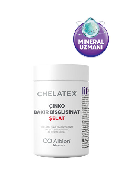 Chelatex Çinko Bakır Bisglisinat Şelat 60 Tablet
