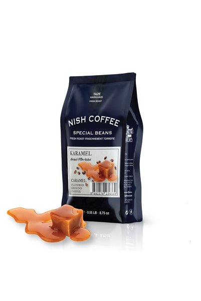 Nish Coffee Nish Caramel Flavored Filter Coffee 250 Gr