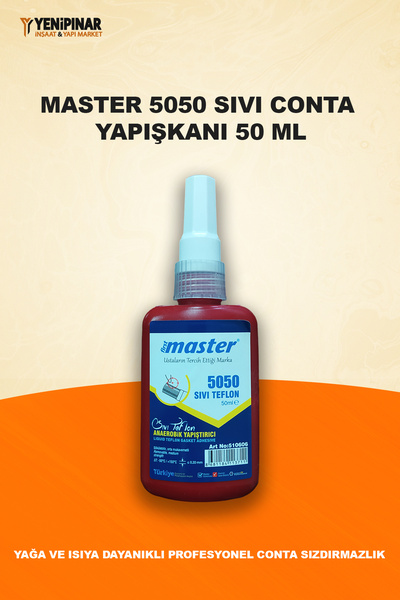 Master 5050 Sıvı Conta Yapışkanı 50 ml | Yağa ve Isıya Dayanıklı Profesyonel ...