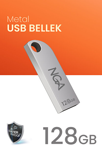 NGA 128 GB Usb Bellek Metal Gövde Güvenli USB Memory - Flash Drive