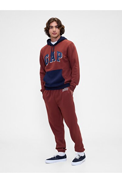 GAP Erkek Kırmızı Relaxed Logo Jogger Eşofman Altı