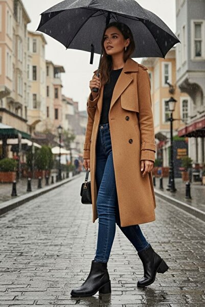 Muya Acte 6 Nokta Anatomik Taban Topuk Dikeni Hakiki Deri Kadın Bot