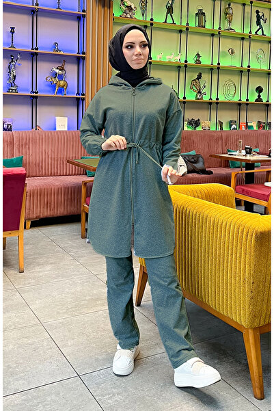 sefamerve Комплект спортен екип с две връзки 03070-05 Каки