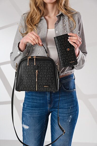 Just Polo مزيج حقيبة المحفظة النسائية