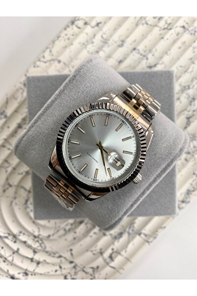 Coliseum Classic Model Round Silver Cord Men's Wristwatch