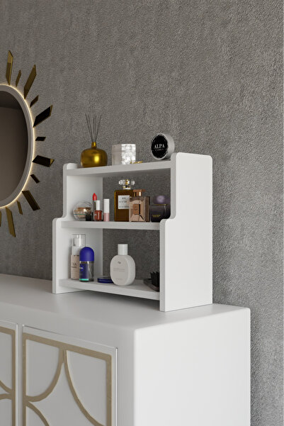 alpaevmobilya 3 Katlı Çok Amaçlı Organizer Raf - Makyaj, Banyo, Tezgah ve Mas...