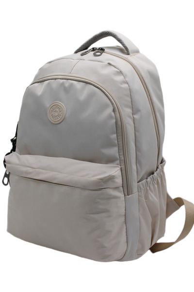 Bevitton Bvt-2500 Bej Suya Dayanıklı Okul Çantası Unisex Günlük Okul Sırt Çantası