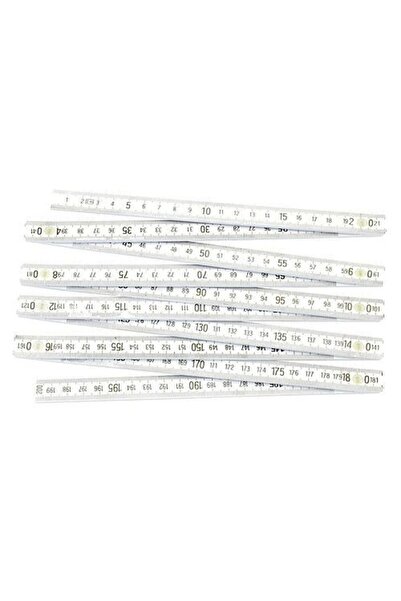 Strend Pro Contor de tâmplar din plastic alb, 2 m,