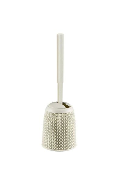 CURVER Toilet Brush with Holder, Plastic, Cream, 14x14x43 cm,