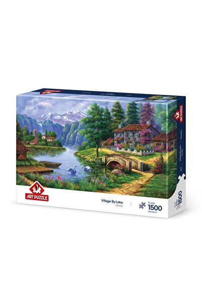 Art Puzzle لغز قرية البحيرة 1500 قطعة
