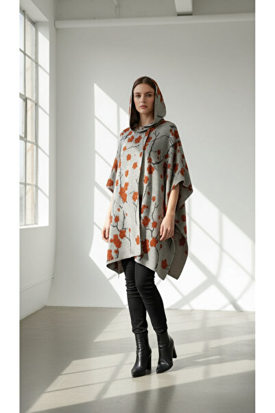 Uludağ Triko Embossed Hooded Kepenek