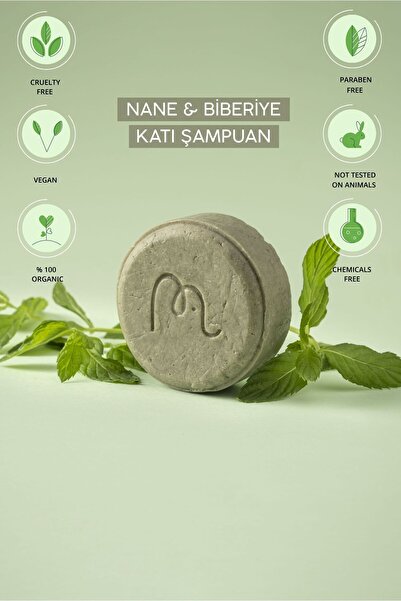 Nimba Home Nane & Biberiye Katı Şampuan 120 Gr, Bitkisel, %100 Doğal El Yapımı