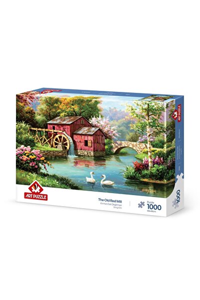 Art Puzzle Kırmızı Eski Değirmen 1000 Parça Puzzle