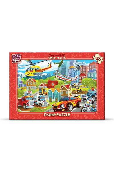 Art Puzzle أحجية فنية للأطفال مكونة من 48 قطعة - حركة المرور في المدينة