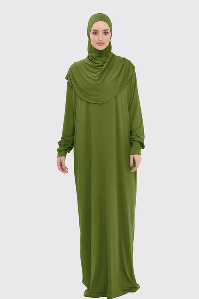 Mesa Charm Kadın Tesettür Tek Parça Organik Pamuklu Başörtüşü Tak Çıkar Namaz...