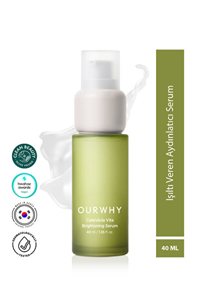 Ourwhy Calendula Vita Brightening Aydınlatıcı Cilt Tonu Eşitleyici Serum 40 ml