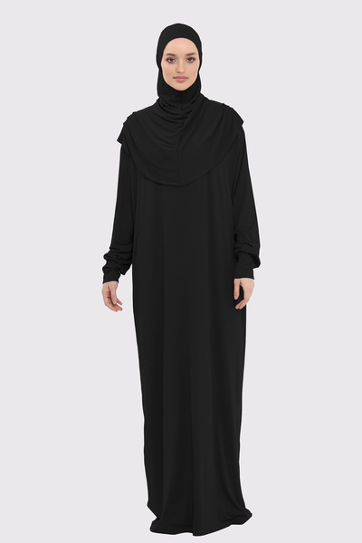 Mesa Charm Kadın Tesettür Tek Parça Organik Pamuklu Başörtüşü Tak Çıkar Namaz...