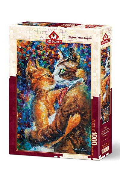 Art Puzzle Dance of Loving Cats 1000 Piece Puzzle