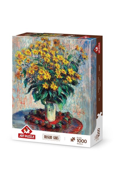 Art Puzzle Jerusalem Artichoke Flowers by Claude Monet 1000 Piece Puzzle