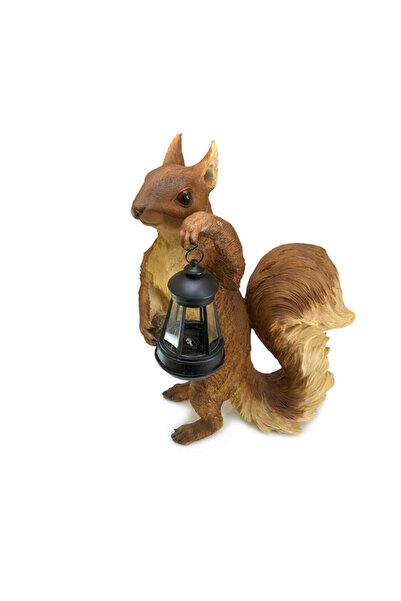 Mercaton Felinar solar decorativ pentru grădină - Veveriță cu felinar